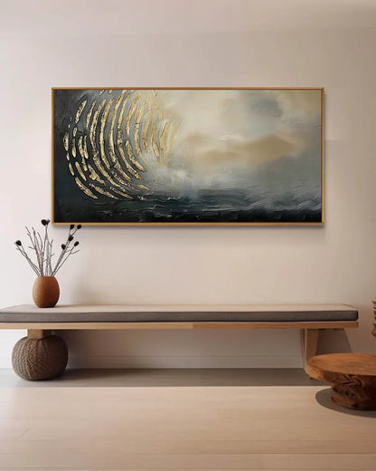 Oversized Abstract Wabi Sabi Canvas Art No.160
