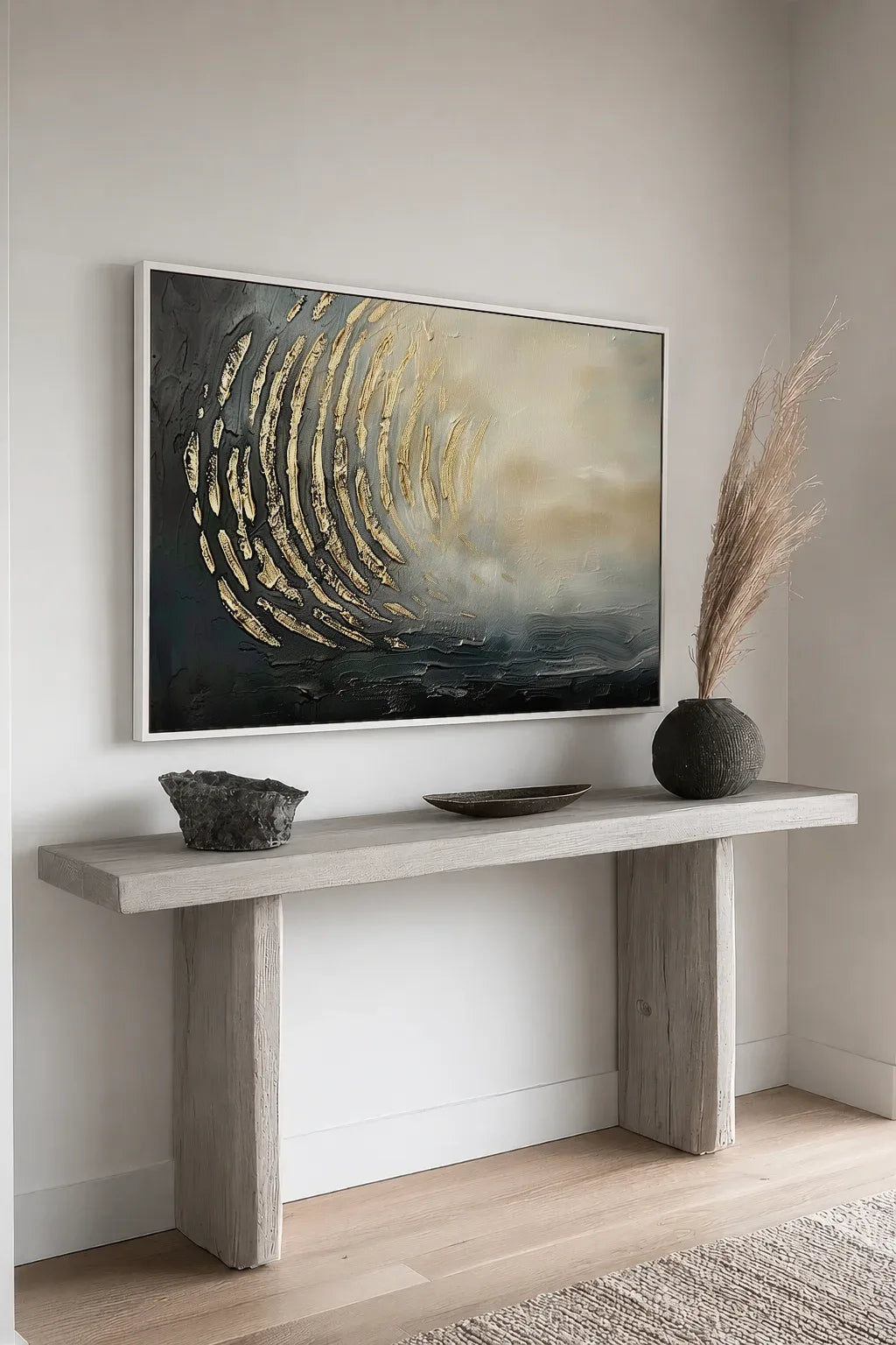 Oversized Abstract Wabi Sabi Canvas Art No.160