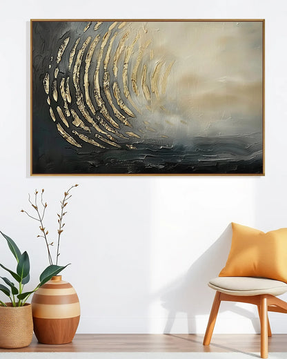 Oversized Abstract Wabi Sabi Canvas Art No.160