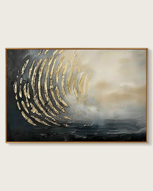 Oversized Abstract Wabi Sabi Canvas Art No.160