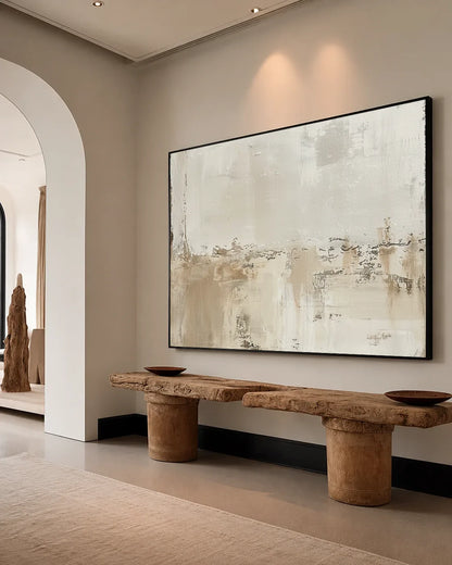 Oversized Abstract Wabi Sabi Canvas Painting No.162
