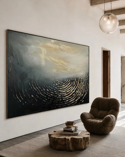 Oversized Abstract Wabi Sabi Wall Art No.158