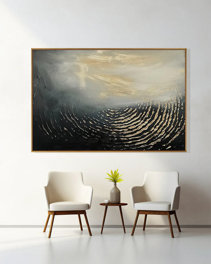 Oversized Abstract Wabi Sabi Wall Art No.158