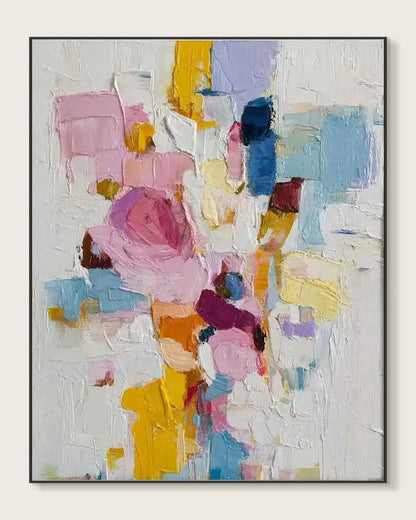 Oversized Colorful Art On Canvas for Living Room No.033