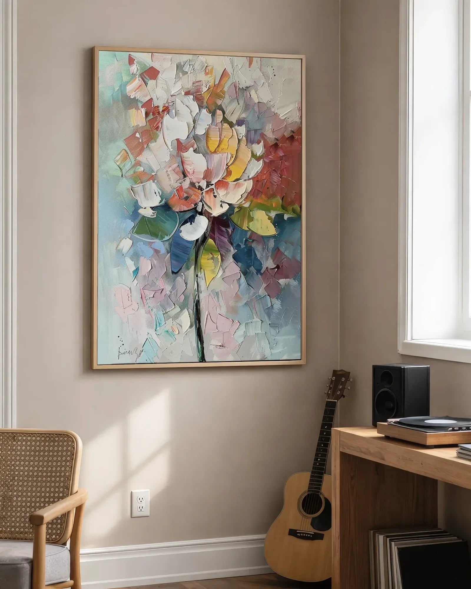 Oversized Colorful Art Wall Painting for Apartment No.042