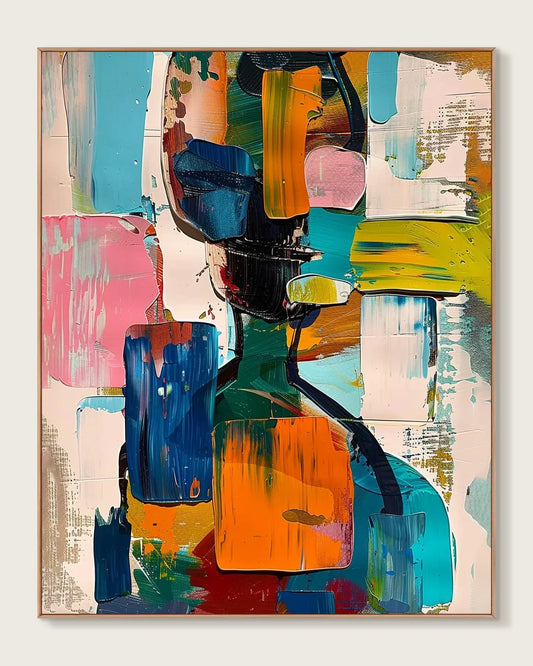 Oversized Colorful Art for Living Room for Large Walls No.029