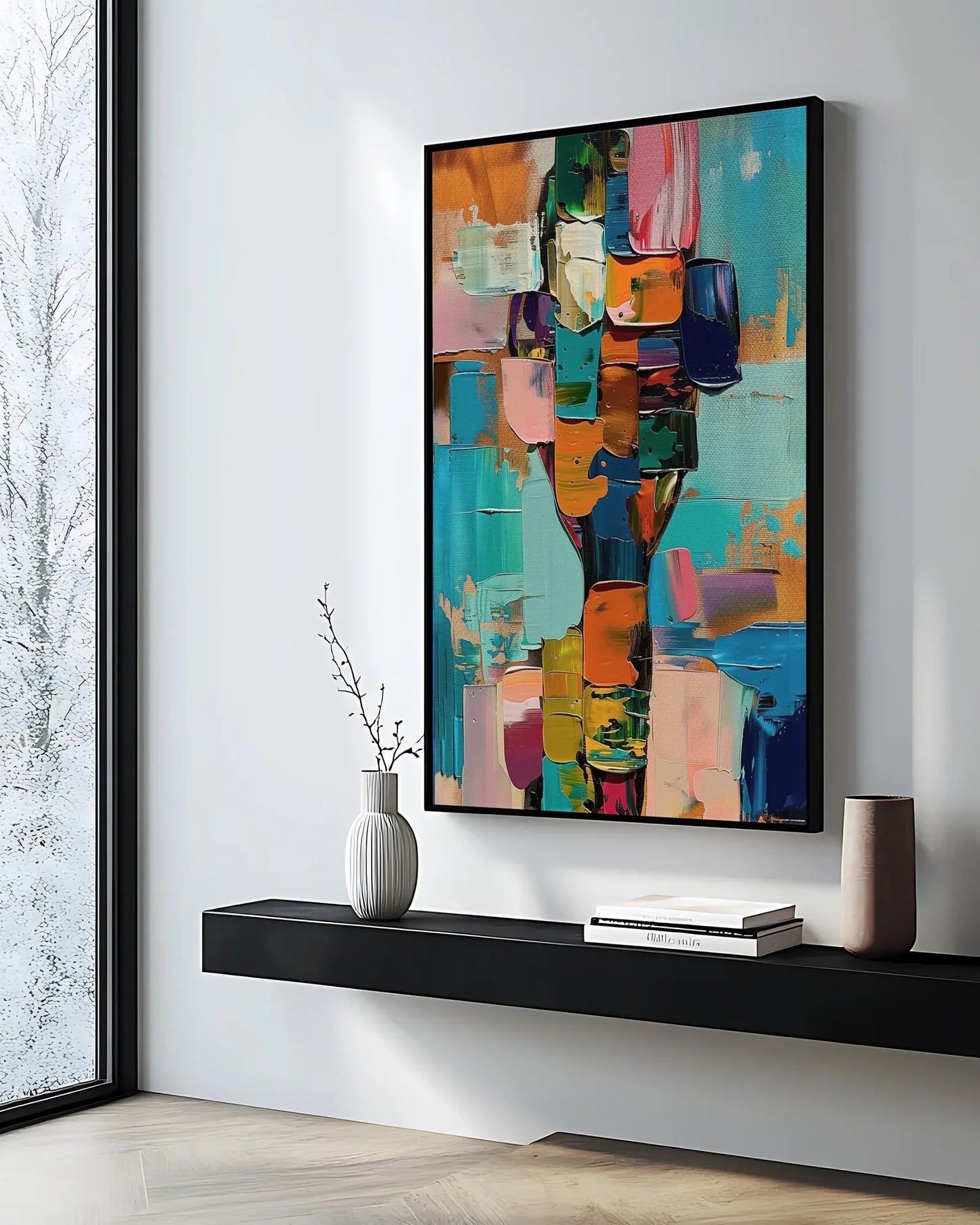 Oversized Colorful Canvas Art for Living Room No.034