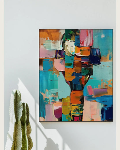 Oversized Colorful Canvas Art for Living Room No.034