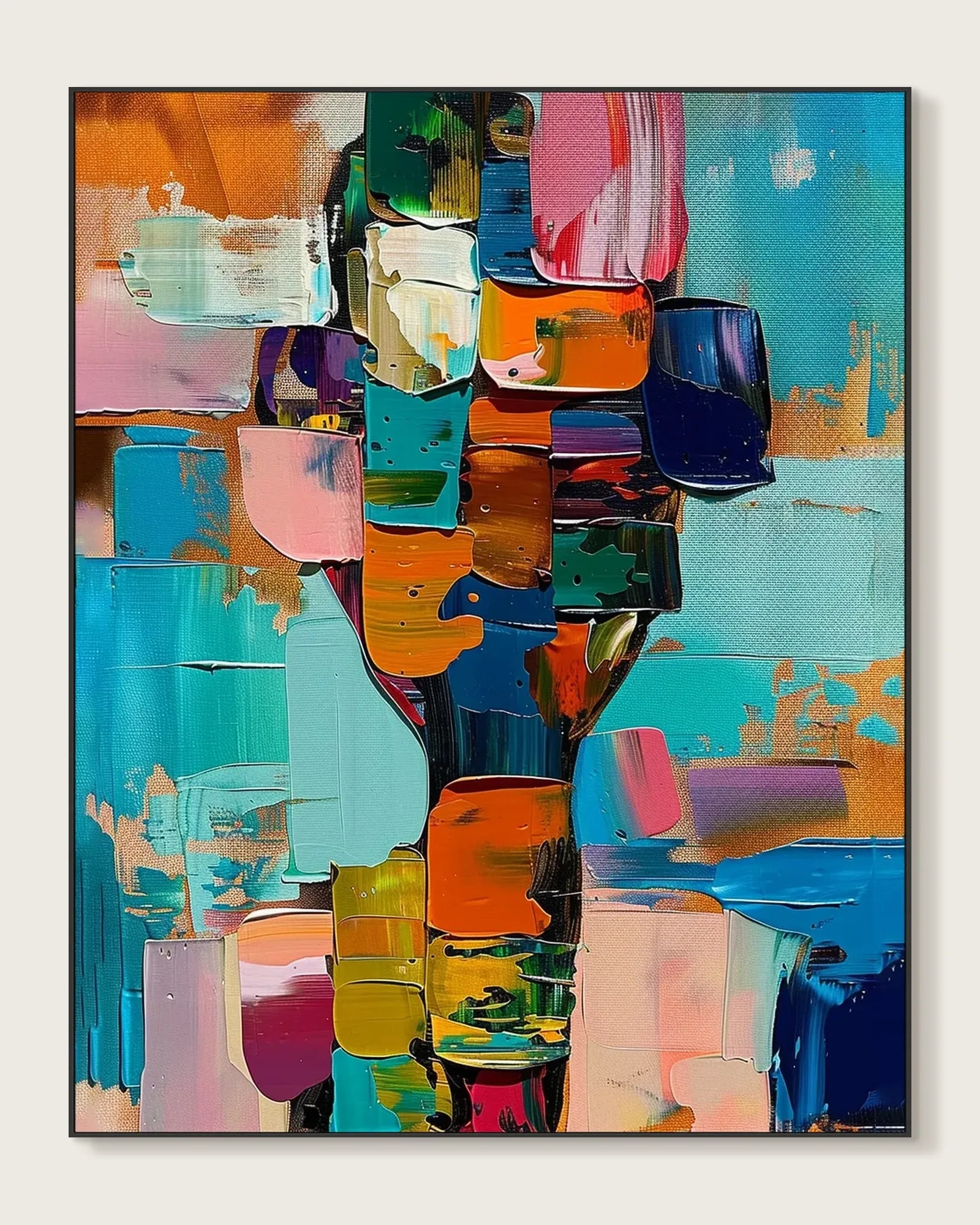 Oversized Colorful Canvas Art for Living Room No.034