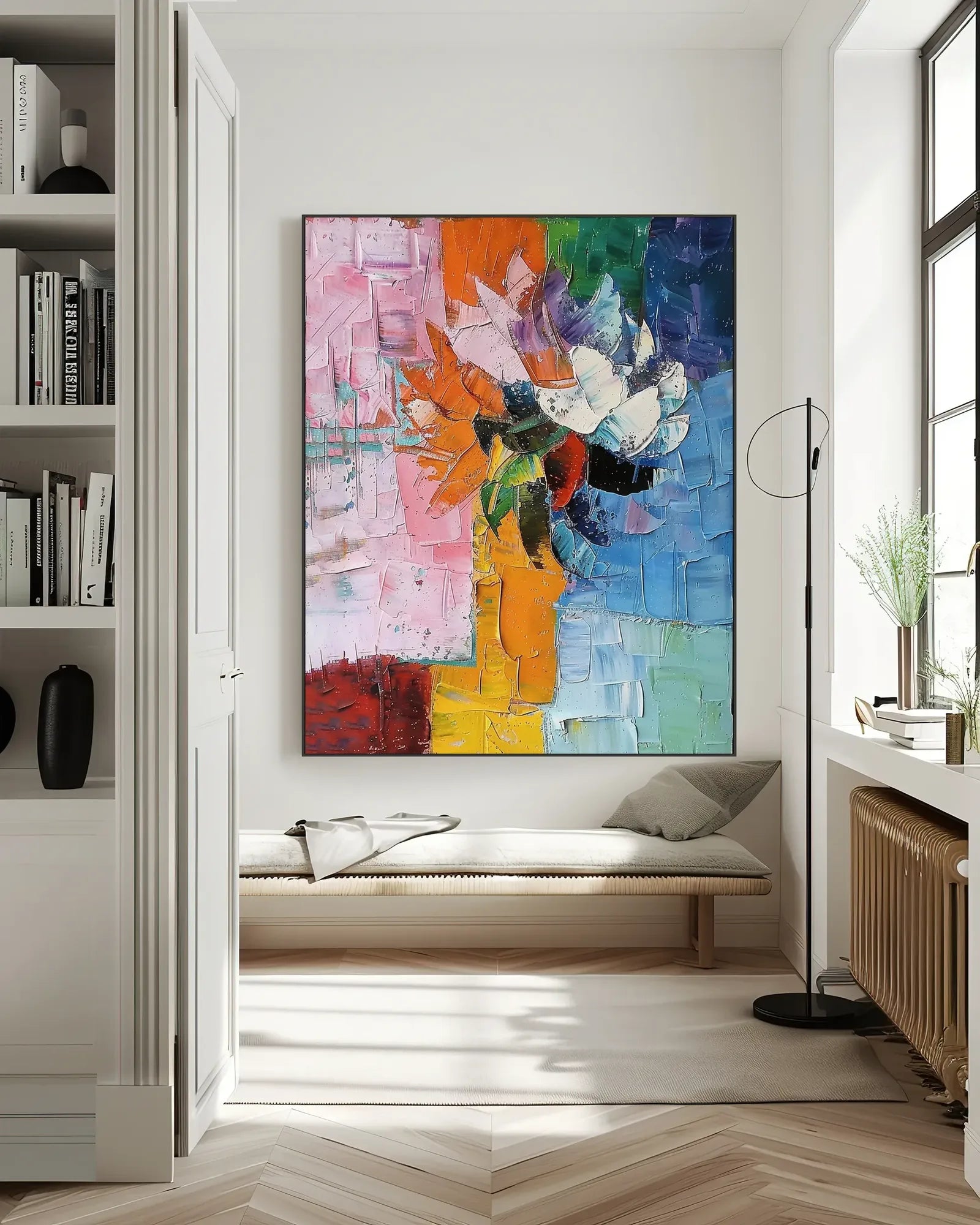 Oversized Colorful Canvas Painting for Bedroom No.036