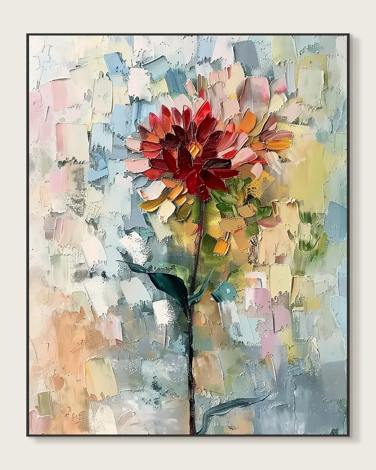 Oversized Colorful Canvas Wall Art for Hallway No.041