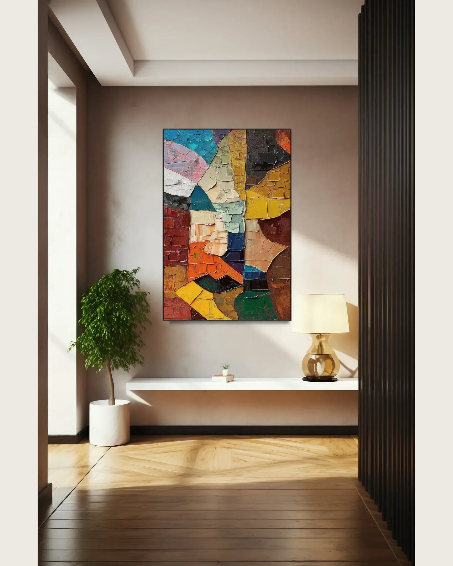 Oversized Colorful Painting On Canvas for Living Room No.032