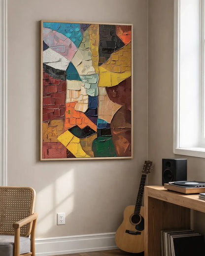 Oversized Colorful Painting On Canvas for Living Room No.032