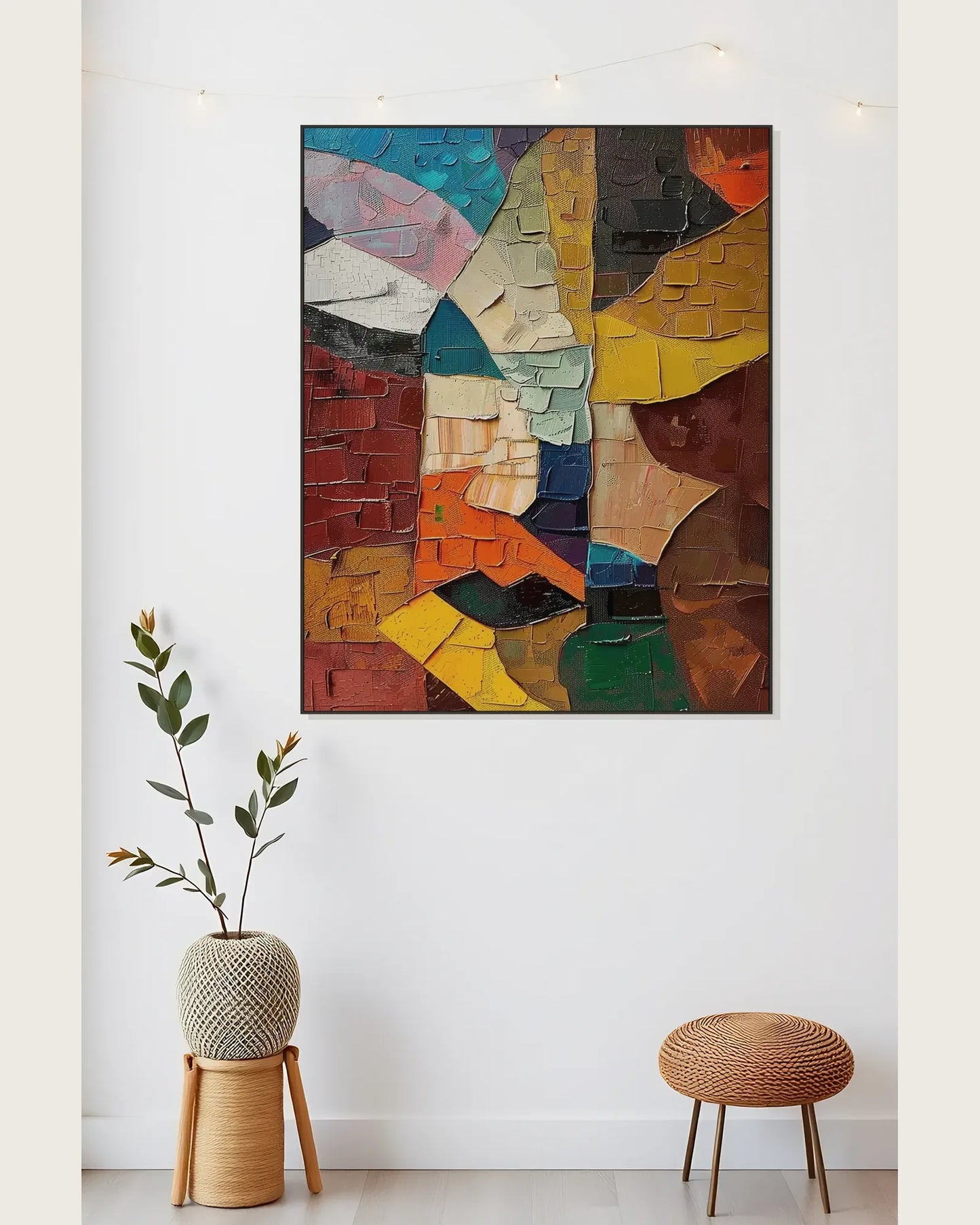 Oversized Colorful Painting On Canvas for Living Room No.032