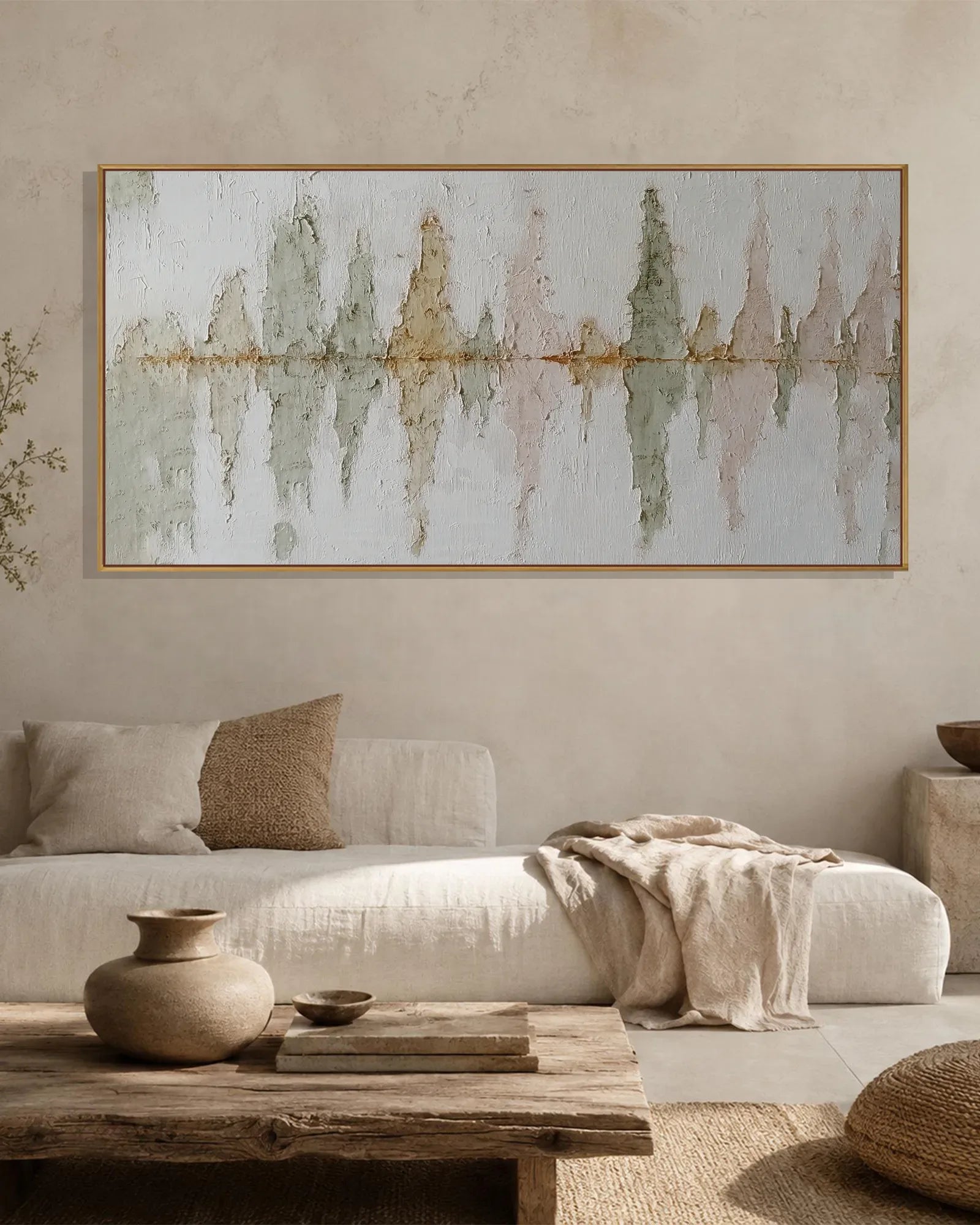 Oversized Modern Wabi Sabi Canvas Art No.170