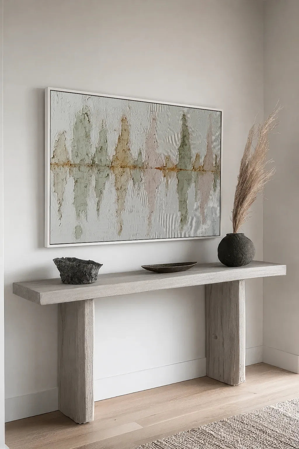 Oversized Modern Wabi Sabi Canvas Art No.170
