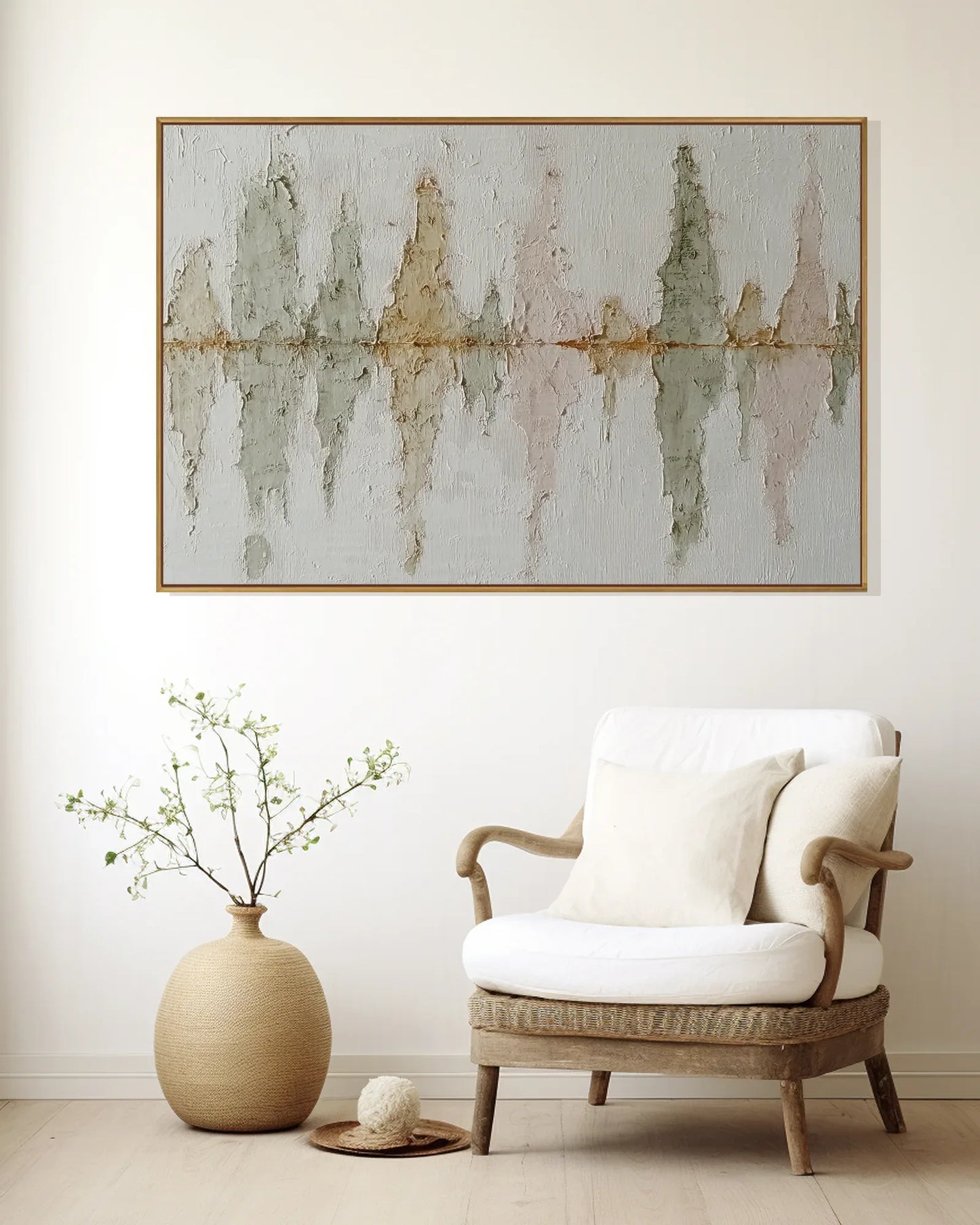 Oversized Modern Wabi Sabi Canvas Art No.170