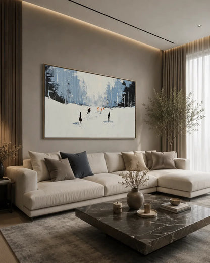 Oversized Modern Wabi Sabi Canvas Painting No.172