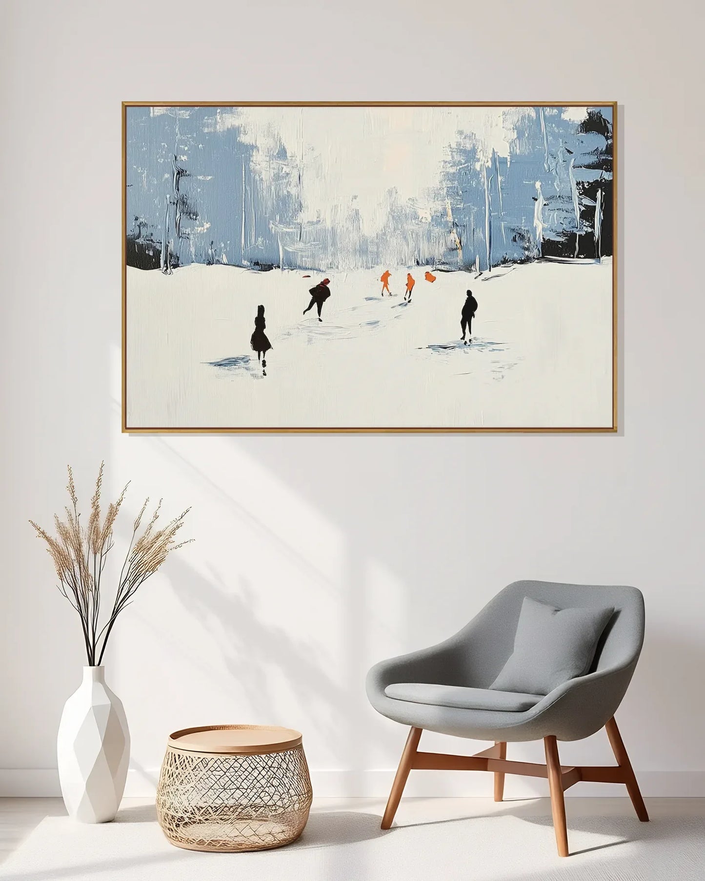 Oversized Modern Wabi Sabi Canvas Painting No.172