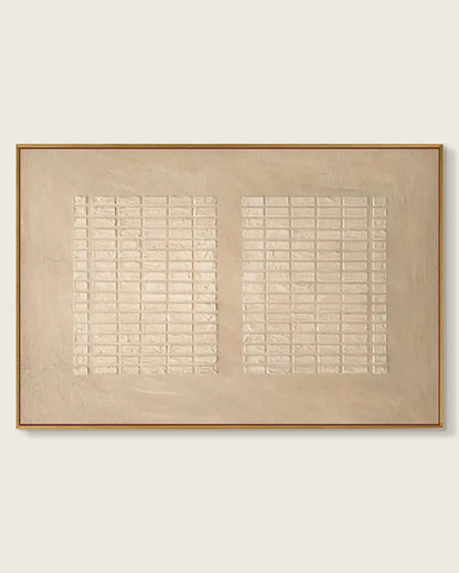 Oversized Natural Tone Wabi Sabi Artwork No.174