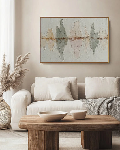 Oversized Natural Tone Wabi Sabi Canvas Art No.175