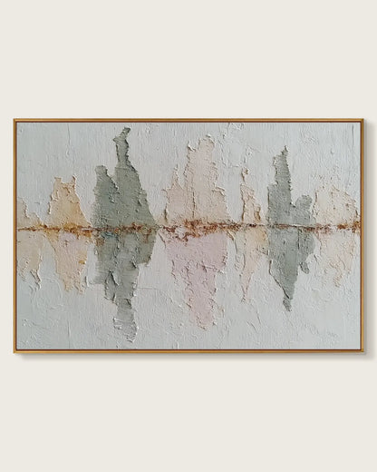 Oversized Natural Tone Wabi Sabi Canvas Art No.175