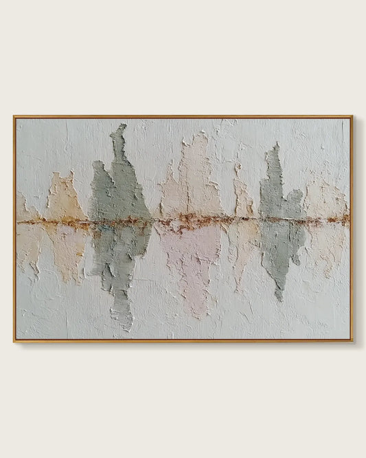 Oversized Natural Tone Wabi Sabi Canvas Art No.175