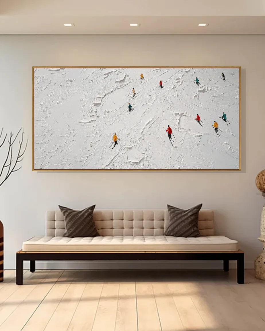 Oversized Natural Tone Wabi Sabi Canvas Painting No.177