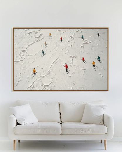 Oversized Natural Tone Wabi Sabi Canvas Painting No.177
