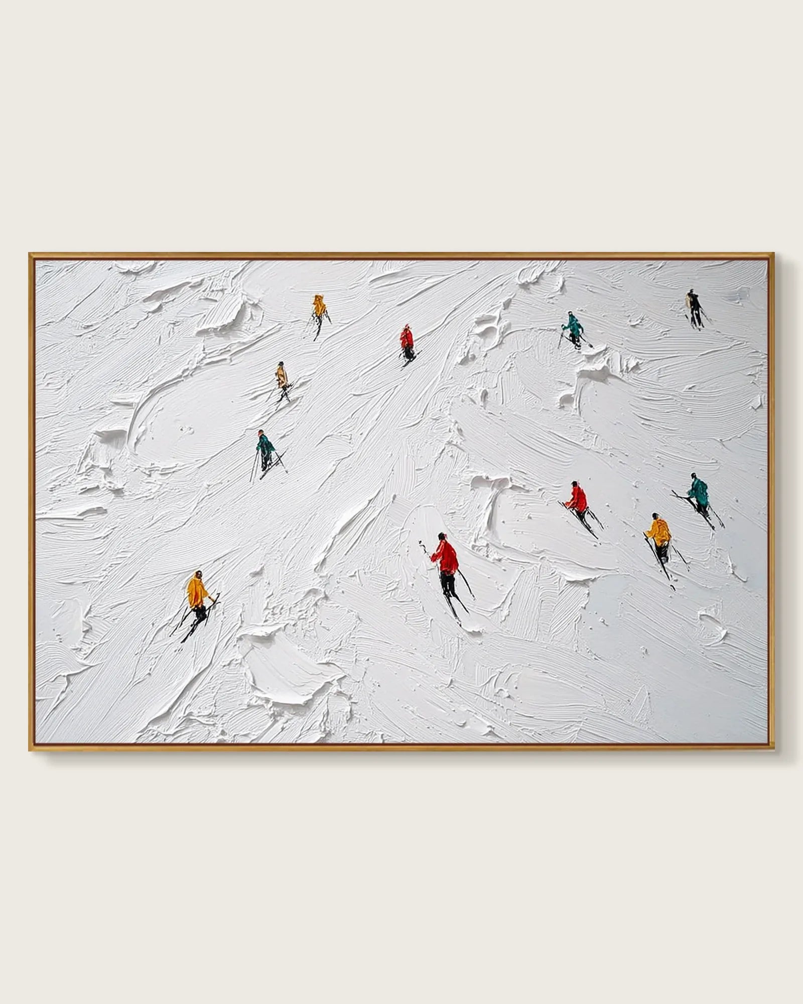 Oversized Natural Tone Wabi Sabi Canvas Painting No.177