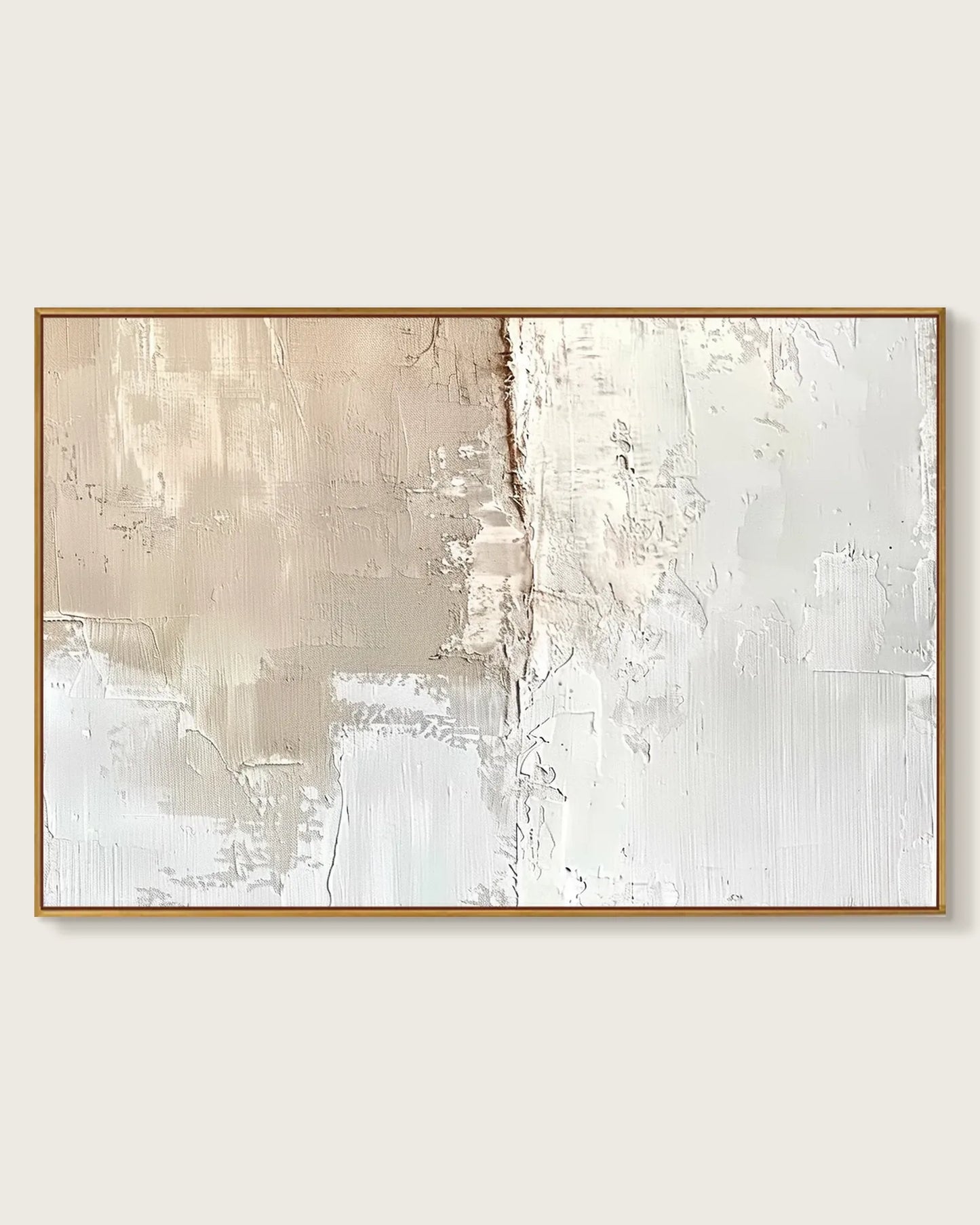 Oversized Natural Tone Wabi Sabi Wall Art No.173