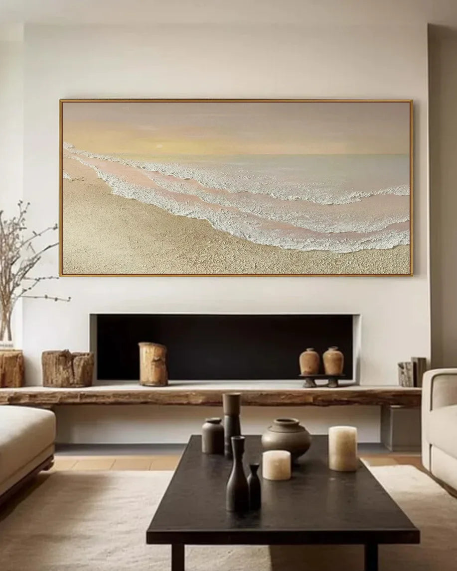 Oversized Natural Tone Wabi Sabi Wall Decor No.176