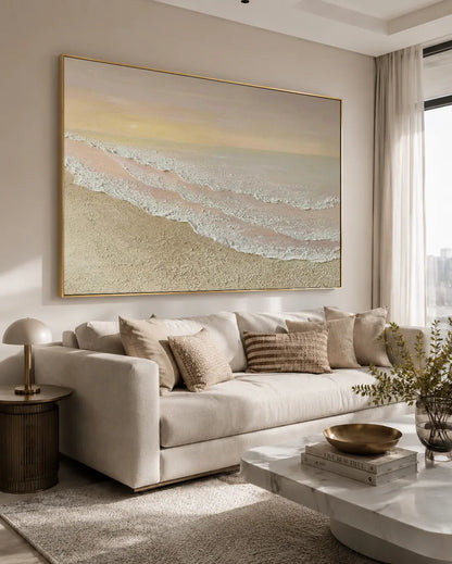 Oversized Natural Tone Wabi Sabi Wall Decor No.176