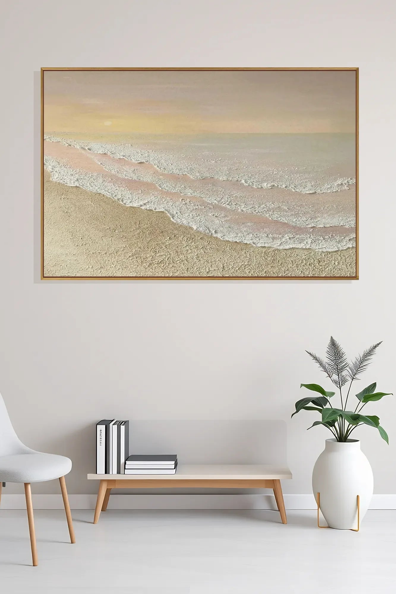 Oversized Natural Tone Wabi Sabi Wall Decor No.176