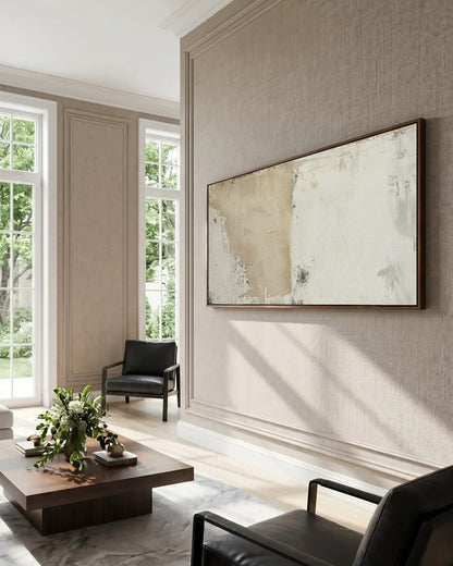 Oversized Neutral Wabi Sabi Artwork No.164