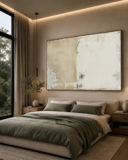 Oversized Neutral Wabi Sabi Artwork No.164
