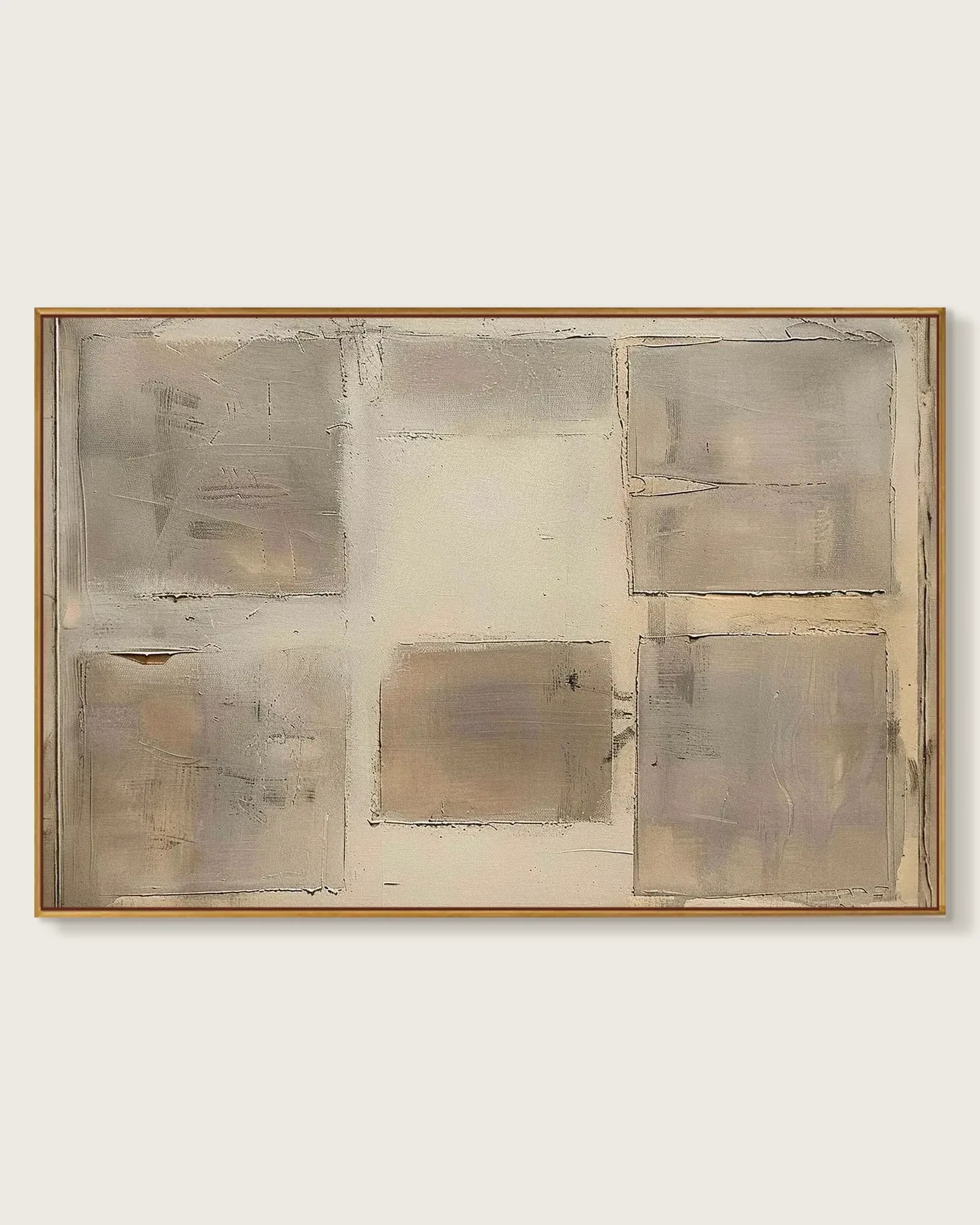 Oversized Neutral Wabi Sabi Wall Art No.163