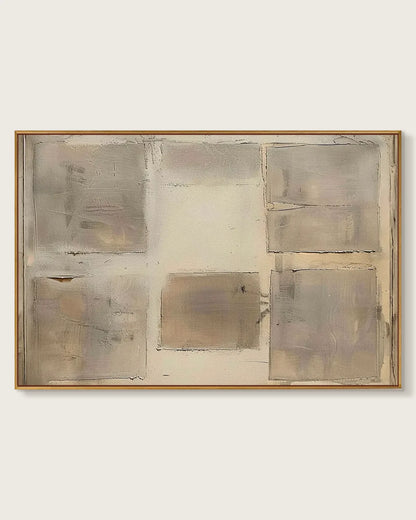 Oversized Neutral Wabi Sabi Wall Art No.163
