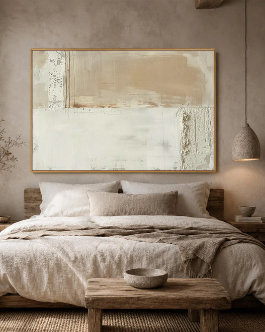 Oversized Neutral Wabi Sabi Wall Decor No.166