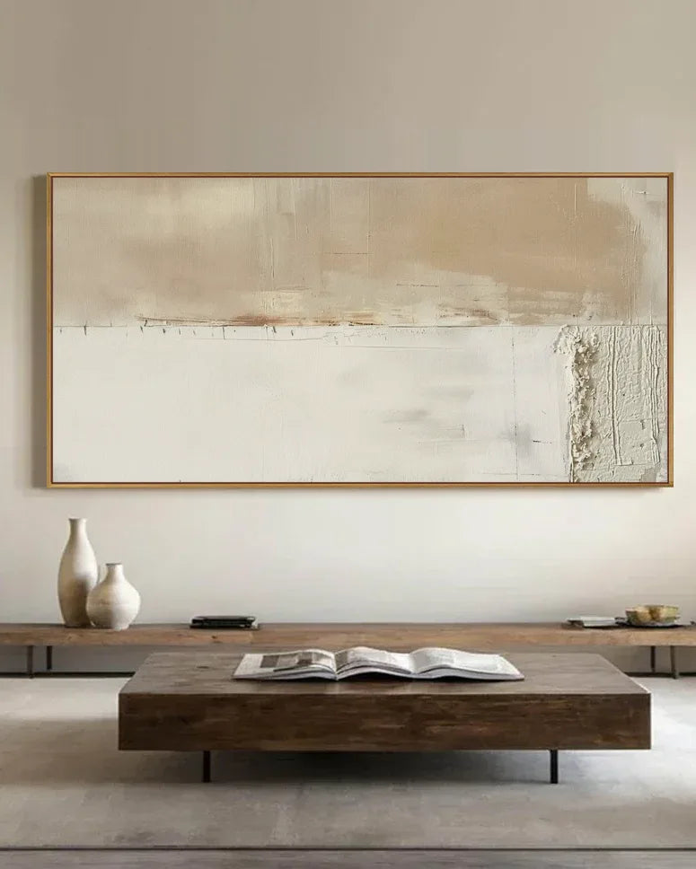 Oversized Neutral Wabi Sabi Wall Decor No.166