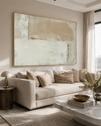 Oversized Neutral Wabi Sabi Wall Decor No.166