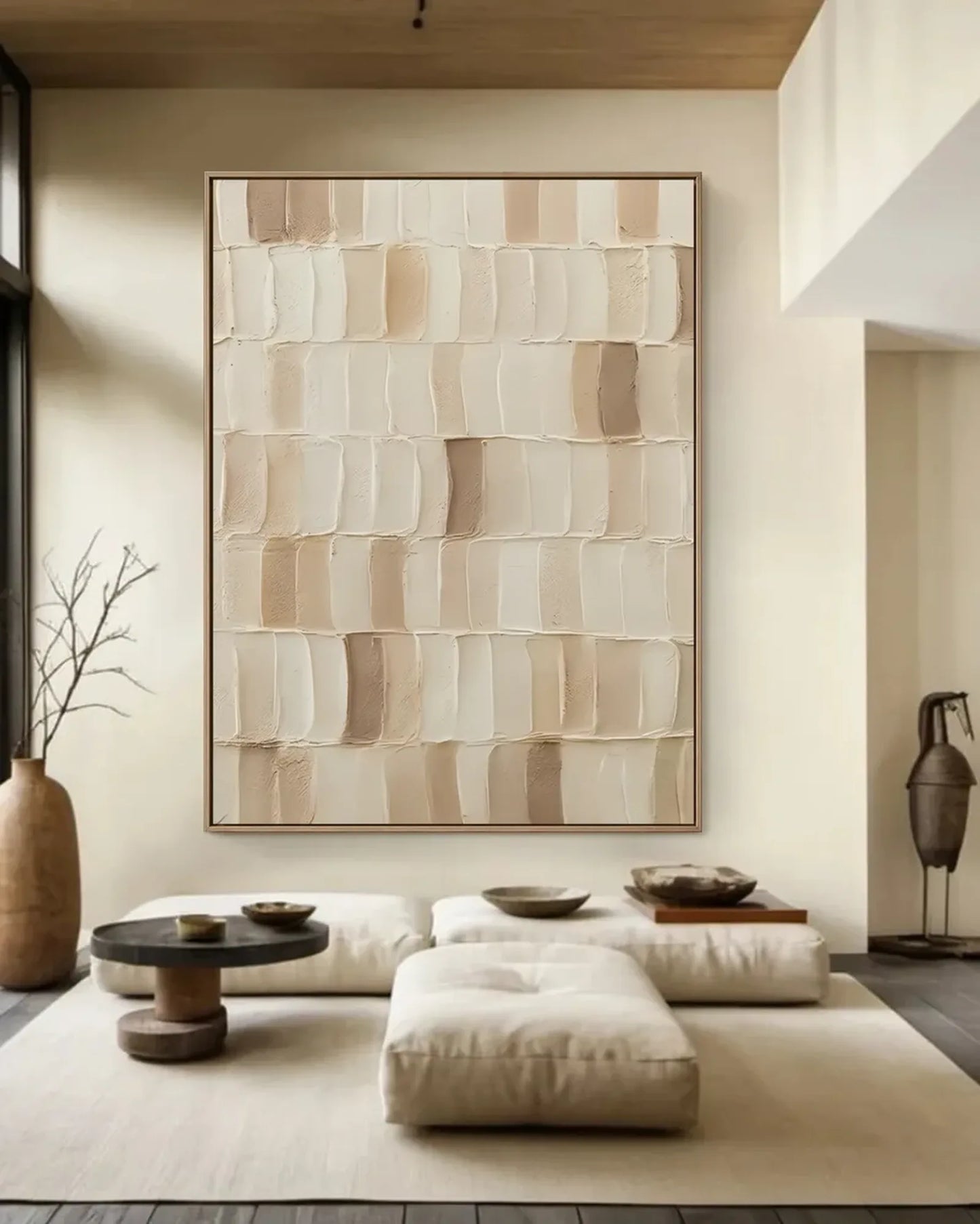 Oversized Wabi Sabi Canvas Painting No.100