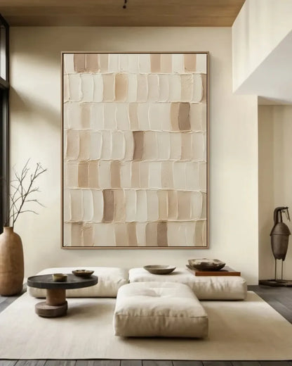 Oversized Wabi Sabi Canvas Painting No.100