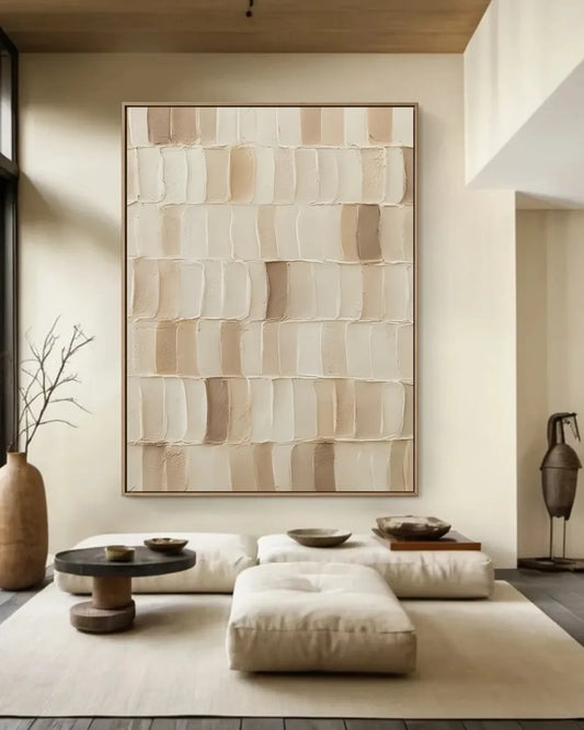 Oversized Wabi Sabi Canvas Painting No.100
