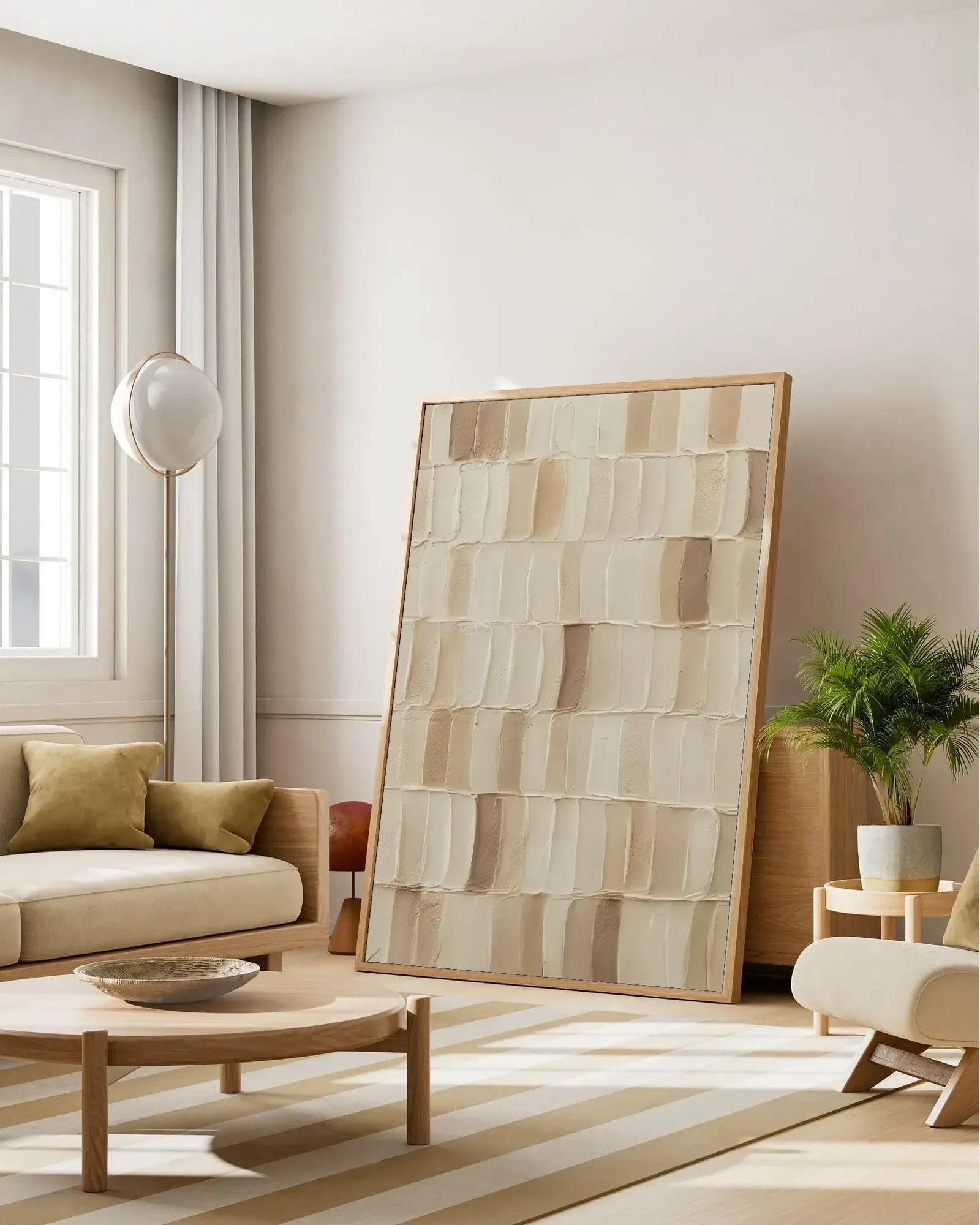 Oversized Wabi Sabi Canvas Painting No.100