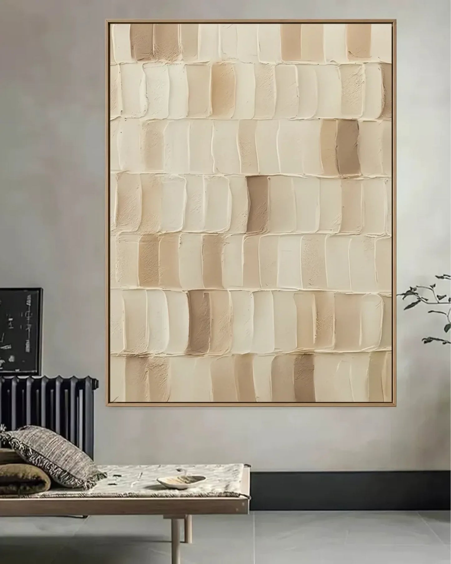 Oversized Wabi Sabi Canvas Painting No.100