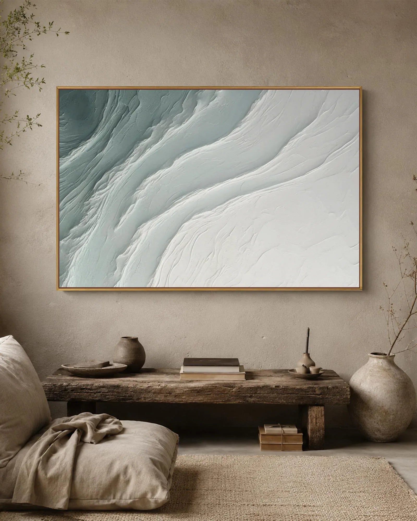 Oversized Wabi Sabi Canvas Painting No.157