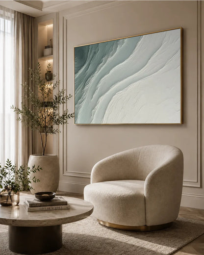 Oversized Wabi Sabi Canvas Painting No.157