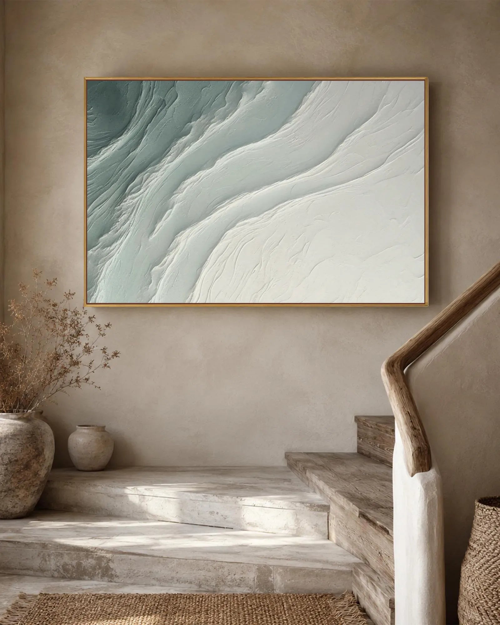 Oversized Wabi Sabi Canvas Painting No.157