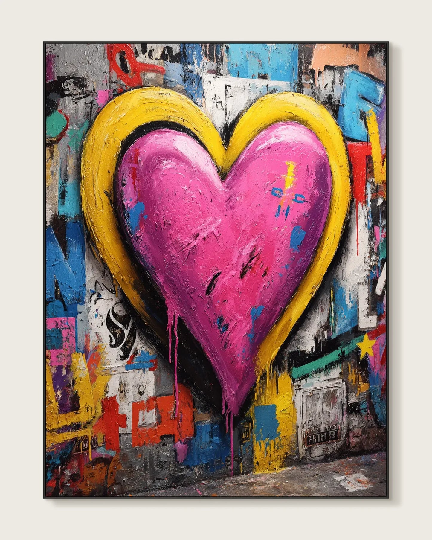 Pop Street Canvas Painting No.100